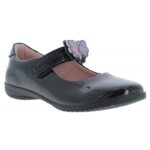 Lelli Kelly Luna 2 LKSO8611 Butterfly School Shoes – Black Patent – Girls School Shoes - Crep Direct UK