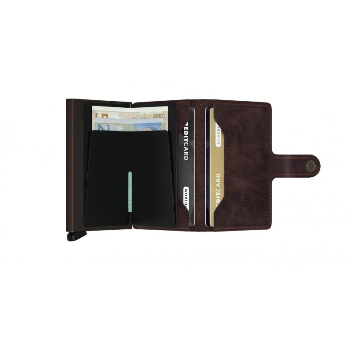 Secrid Mini Wallet Vintage – Chocolate – Personalised Gifts for Her - Crep Direct UK