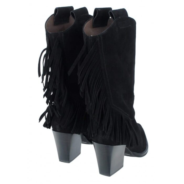 Wonders M-4823 Cowboy Boots – Black Suede – Womens Boots - Crep Direct UK
