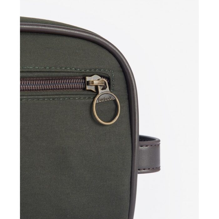 Barbour Wax Washbag MAC0404 – Olive / Brown – Mens Wallets, Bags and Accessories - Crep Direct UK