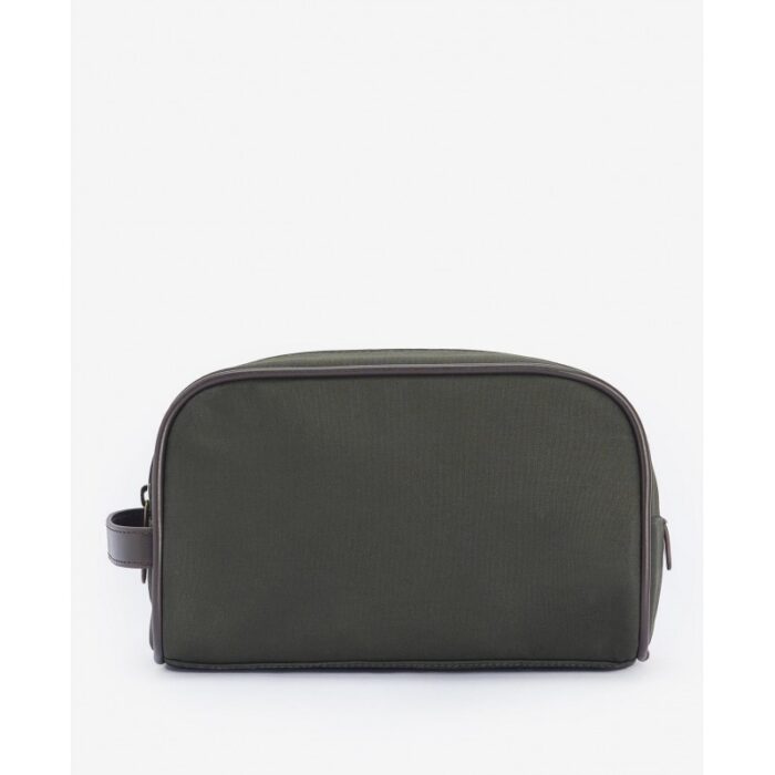 Barbour Wax Washbag MAC0404 – Olive / Brown – Mens Wallets, Bags and Accessories - Crep Direct UK