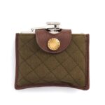 Barbour Padbury Quilted Hip Flask MAC0464 – Dark Brown / Olive – Mens Wallets, Bags and Accessories - Crep Direct UK
