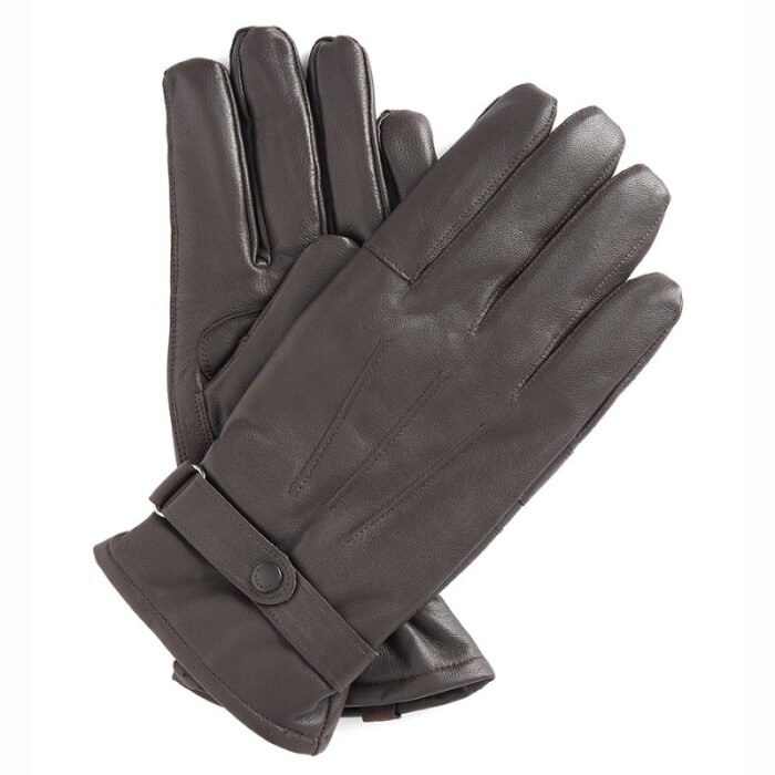 Barbour Burnish Leather Gloves MGL0009 – Dark Brown – Mens Clothing - Crep Direct UK