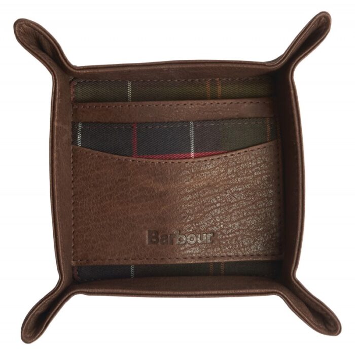 Barbour Valet Tray & Card Holder Gift Set MGS0074 – Classic Tartan/Brown – Mens Wallets, Bags and Accessories - Crep Direct UK