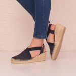 Toni Pons Ter Wedge Espadrilles – Mari Cotton – Womens Sandals, Sliders & Toe Posts - Crep Direct UK