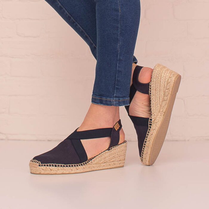 Toni Pons Ter Wedge Espadrilles – Mari Cotton – Womens Sandals, Sliders & Toe Posts - Crep Direct UK