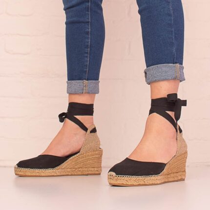 Toni Pons Calonge Wedge Espadrilles – Black Linen – Womens Espadrilles - Crep Direct UK Toni Pons Calonge Wedge Espadrilles – Black Linen – Womens Espadrilles - Crep Direct UK