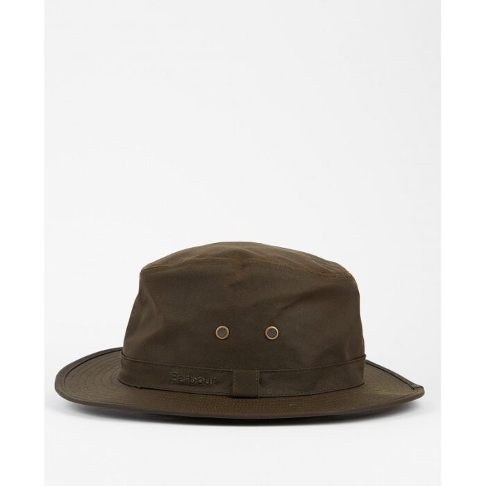 Barbour Dawson Wax Safari Hat MHA0733 – Olive – Mens Clothing - Crep Direct UK