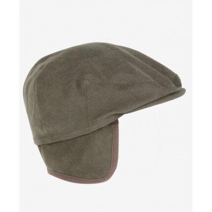 Barbour Waterproof Beaufort Flat Cap MHA0757 – Dark Olive – Mens Hats & Caps - Crep Direct UK