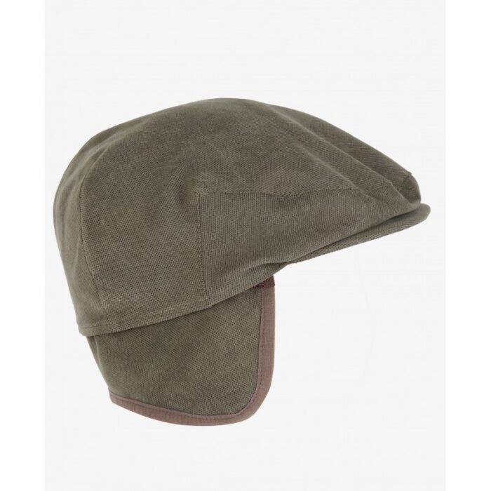 Barbour Waterproof Beaufort Flat Cap MHA0757 – Dark Olive – Mens Hats & Caps - Crep Direct UK