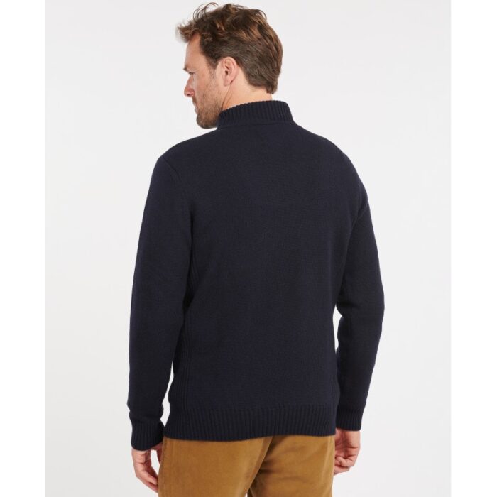 Barbour Nelson Essential Half Zip Jumper MKN0863 – Navy Wool – Mens Clothing - Crep Direct UK
