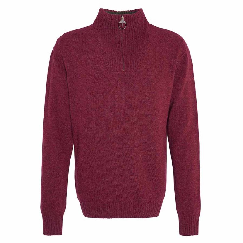 Barbour Nelson Essential Half Zip Jumper MKN0863 – Port – Mens Clothing - Crep Direct UK Barbour Nelson Essential Half Zip Jumper MKN0863 – Port – Mens Clothing - Crep Direct UK
