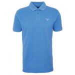 Barbour Sports Polo MML0358 – Federal Blue Cotton – Mens Clothing - Crep Direct UK