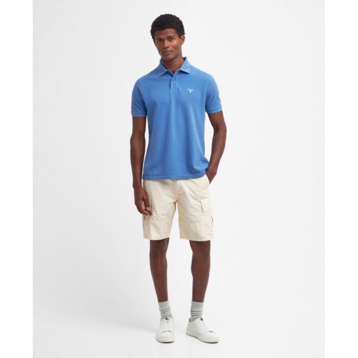 Barbour Sports Polo MML0358 – Federal Blue Cotton – Mens Clothing - Crep Direct UK