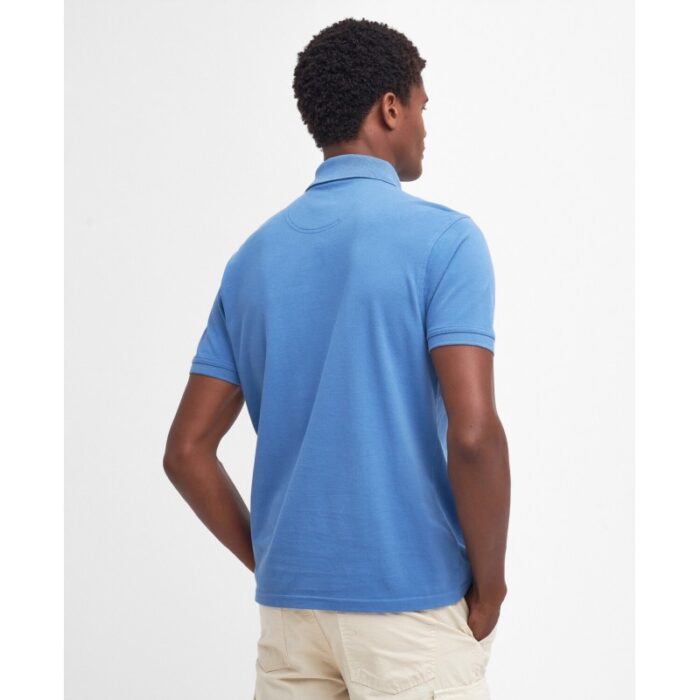 Barbour Sports Polo MML0358 – Federal Blue Cotton – Mens Clothing - Crep Direct UK