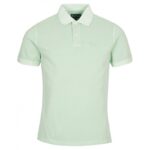 Barbour Washed – Out Sports Polo Top MML1127 – Dusty Mint – Mens Clothing - Crep Direct UK