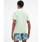 Barbour Washed – Out Sports Polo Top MML1127 – Dusty Mint – Mens Clothing - Crep Direct UK