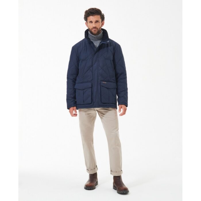 Barbour Rockwood Quilted Jacket MQU1676 – Navy – Mens Clothing - Crep Direct UK