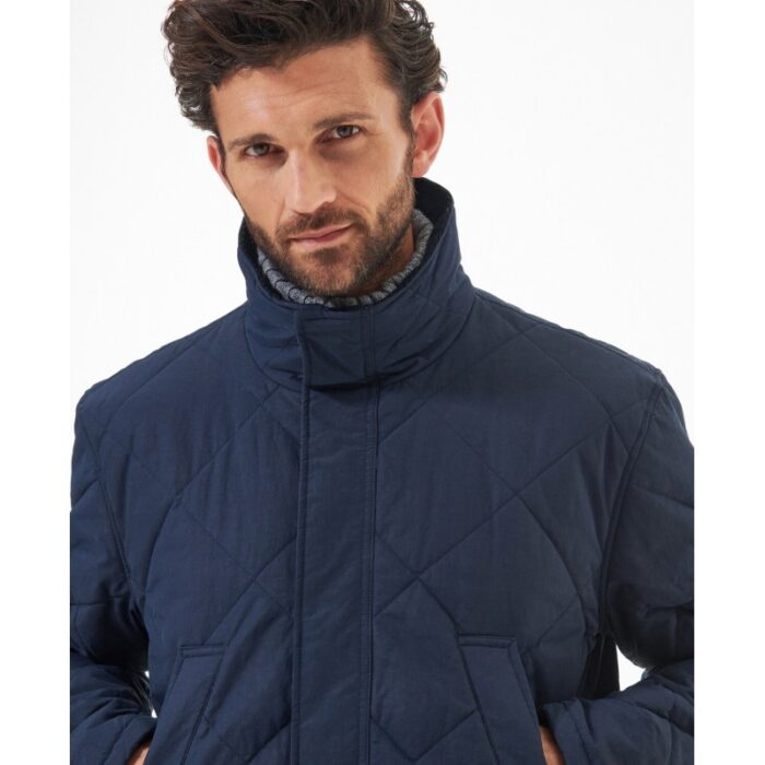Barbour Rockwood Quilted Jacket MQU1676 – Navy – Mens Clothing - Crep Direct UK