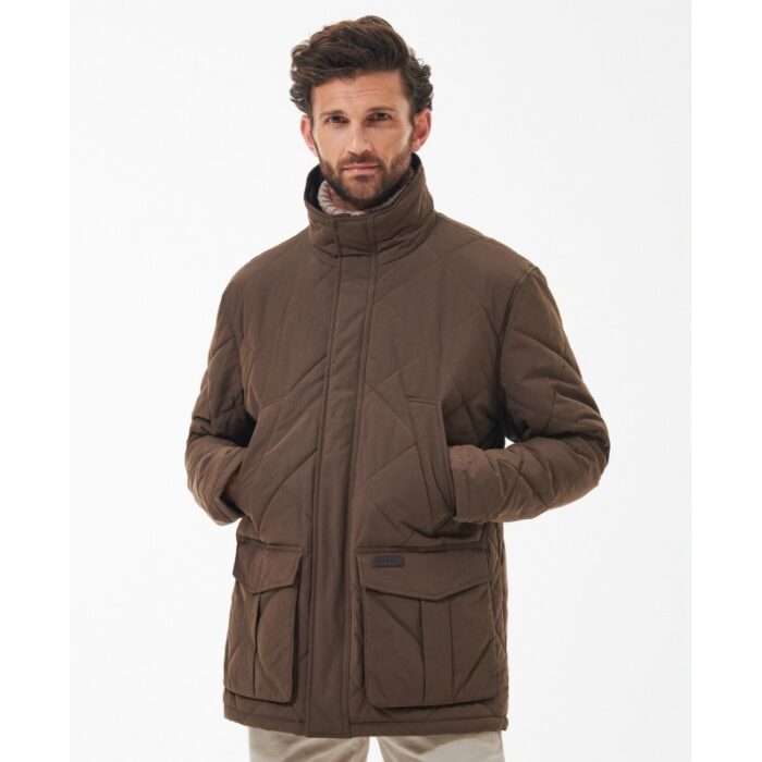 Barbour Rockwood Quilted Jacket MQU1676 – Beige – Mens Clothing - Crep Direct UK
