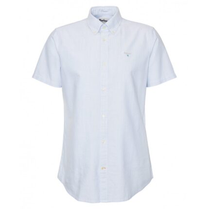 Barbour Striped Oxford Tailored Shirt MSH5447 - Blue Cotton - Mens Clothing