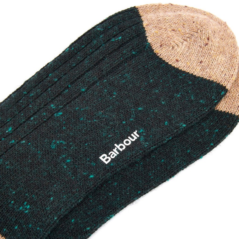 Barbour Houghton MSO0091 Socks – Evergreen / Sandstone – Mens Clothing - Crep Direct UK