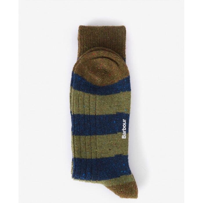 Barbour Houghton Stripe Socks MSO0170 – Green – Mens Clothing - Crep Direct UK