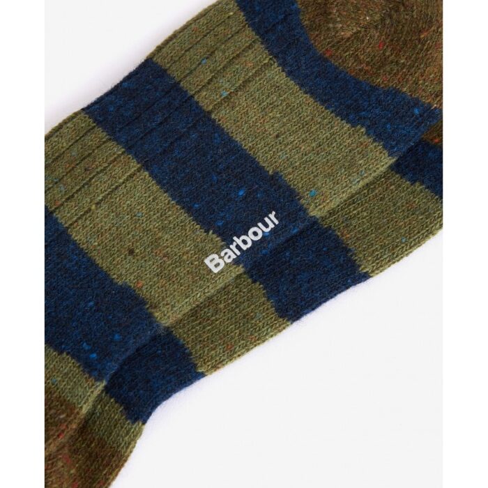 Barbour Houghton Stripe Socks MSO0170 – Green – Mens Clothing - Crep Direct UK