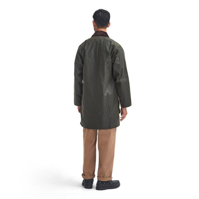 Barbour Border Wax Jacket MWX0008 – Archive Olive Wax Cotton – Mens Clothing - Crep Direct UK