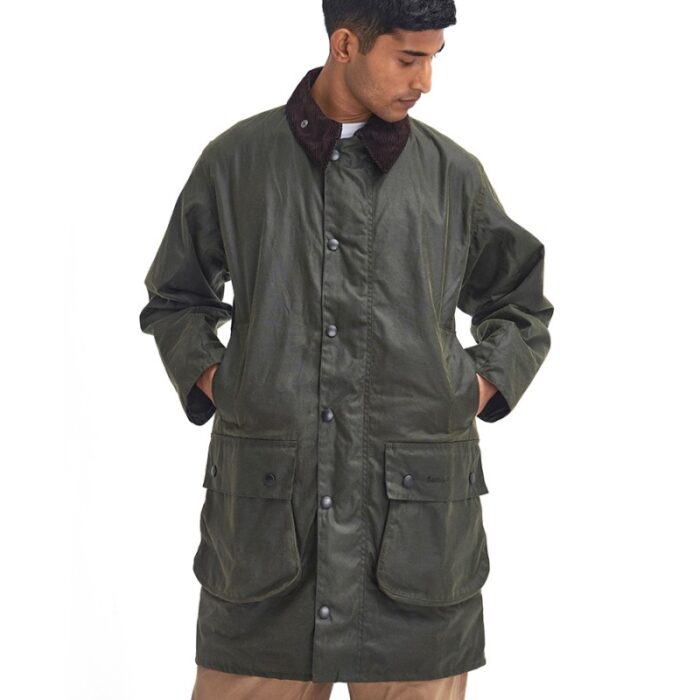 Barbour Border Wax Jacket MWX0008 – Archive Olive Wax Cotton – Mens Clothing - Crep Direct UK