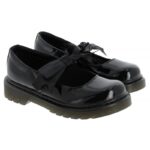 Dr. Martens Maccy Ii J 21776001 School Shoes – Black Patent – Girls School Shoes - Crep Direct UK