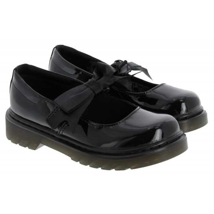 Dr. Martens Maccy Ii J 21776001 School Shoes – Black Patent – Girls School Shoes - Crep Direct UK
