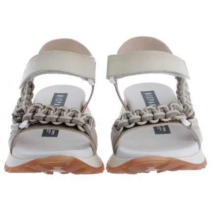 Hispanitas Maui HV253898 Sandals – Taupe/Metallic Leather – Womens Sandals, Sliders & Toe Posts - Crep Direct UK
