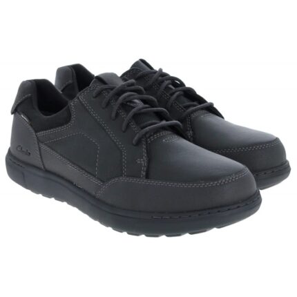 Clarks Mapstone Lo Gore-Tex Shoes – Black Leather – Mens Shoes - Crep Direct UK Clarks Mapstone Lo Gore-Tex Shoes – Black Leather – Mens Shoes - Crep Direct UK