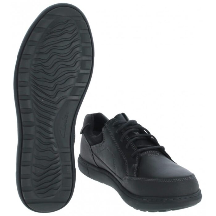 Clarks Mapstone Lo Gore-Tex Shoes – Black Leather – Mens Shoes - Crep Direct UK