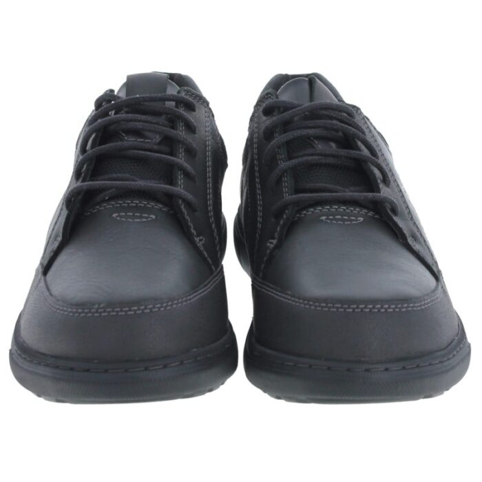 Clarks Mapstone Lo Gore-Tex Shoes – Black Leather – Mens Shoes - Crep Direct UK
