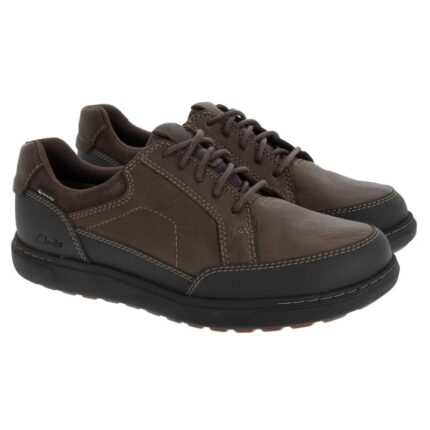 Clarks Mapstone Lo Gore-Tex Shoes – Dark Brown Leather – Mens Shoes - Crep Direct UK Clarks Mapstone Lo Gore-Tex Shoes – Dark Brown Leather – Mens Shoes - Crep Direct UK