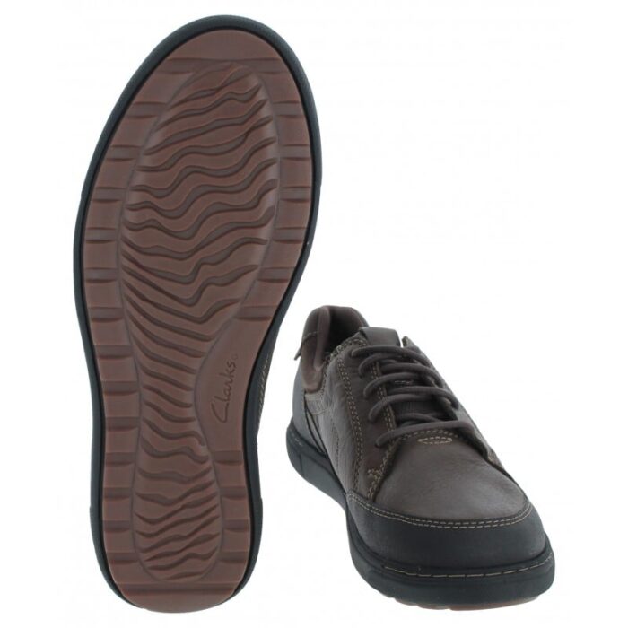 Clarks Mapstone Lo Gore-Tex Shoes – Dark Brown Leather – Mens Shoes - Crep Direct UK