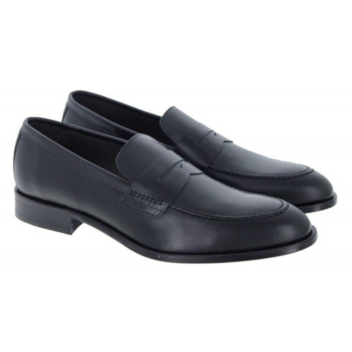 The Golden Boot Golden Boot Marco 4520 Loafers – Black Leather – Mens Wedding Shoes - Crep Direct UK