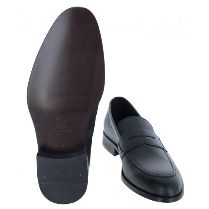The Golden Boot Golden Boot Marco 4520 Loafers – Black Leather – Mens Wedding Shoes - Crep Direct UK