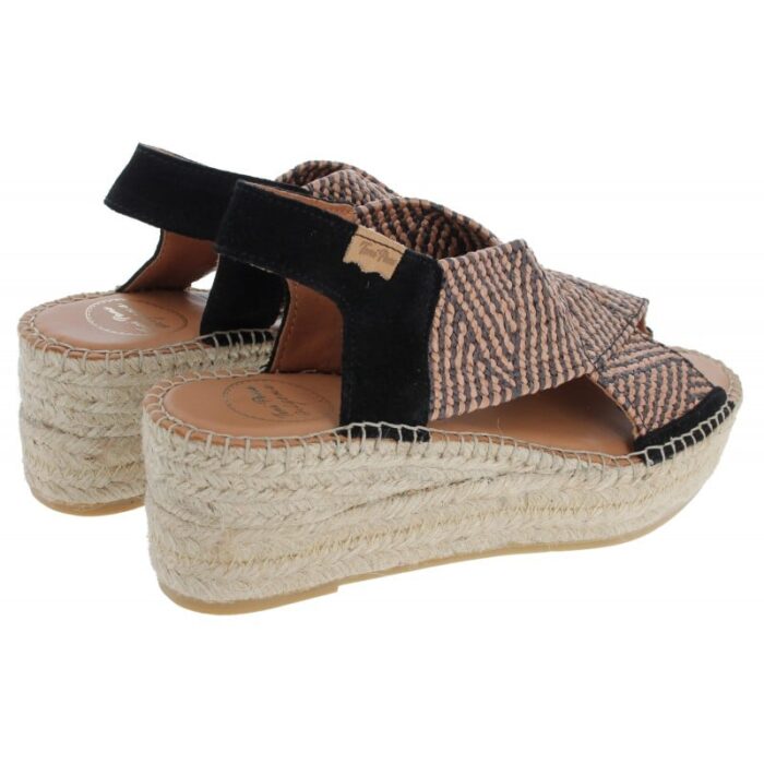 Toni Pons Masai Espadrille Sandals – Black – Womens Sandals, Sliders & Toe Posts - Crep Direct UK
