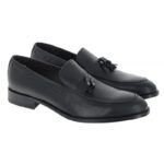 The Golden Boot Golden Boot Massimo 4515 Loafers – Black Leather – Mens Wedding Shoes - Crep Direct UK