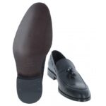 The Golden Boot Golden Boot Massimo 4515 Loafers – Black Leather – Mens Wedding Shoes - Crep Direct UK