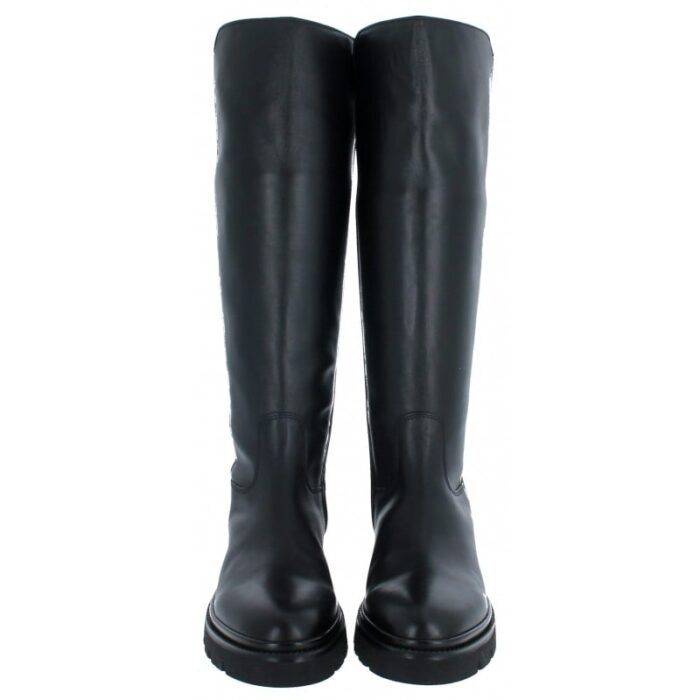 Gabor Match 51.859 Long Boots – Black Leather – Womens Boots - Crep Direct UK