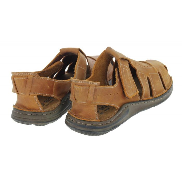 Josef Seibel Maverick 01 Closed Toe Sandals – Castagne Leather – Mens Sandals, Sliders & Toe Posts - Crep Direct UK