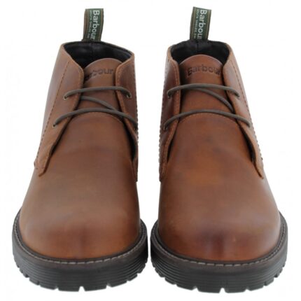 Barbour Maxwell Chukka Boots MFO0770 – Teak leather – Mens Boots - Crep Direct UK