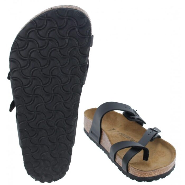 Birkenstock Mayari Thong Sandals – Black Birko-Flor – Womens Sandals, Sliders & Toe Posts - Crep Direct UK