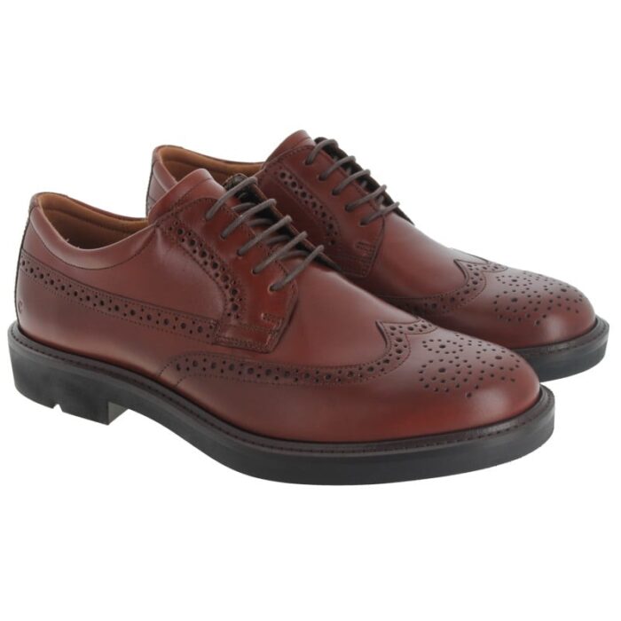 Ecco Metropole London 525614 Shoes – Cognac Leather – Mens Shoes - Crep Direct UK