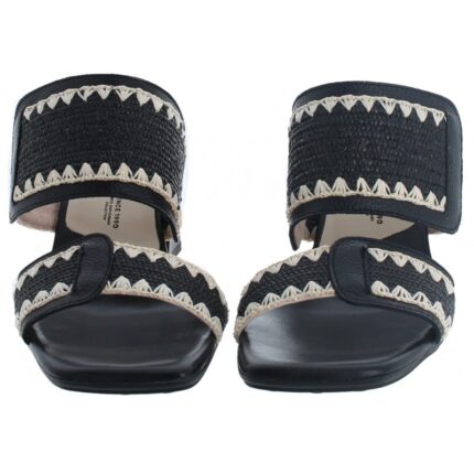 Hispanitas Miami HV253946 Heeled Mules – Black Leather – Womens Sandals, Sliders & Toe Posts - Crep Direct UK