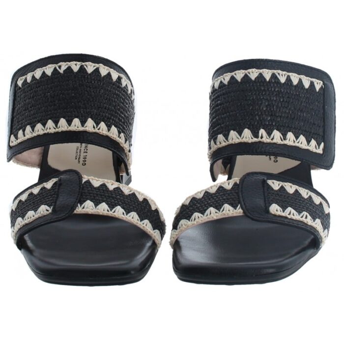 Hispanitas Miami HV253946 Heeled Mules – Black Leather – Womens Sandals, Sliders & Toe Posts - Crep Direct UK